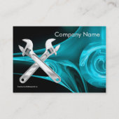 Carte De Visite WRENCHES MÉCANIQUE MÉTAL, PLUMBERS Pearl Paper (Dos)