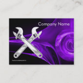 Carte De Visite WRENCHES MÉCANIQUE MÉTAL, PLUMBERS Pearl Paper (Dos)