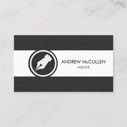 Carte De Visite Writer Author Literary (Devant)