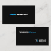 Carte De Visite X noir (Devant / Derrière)