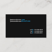 Carte De Visite X noir (Dos)