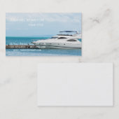 Carte De Visite Yacht à l'amarrage (Devant / Derrière)