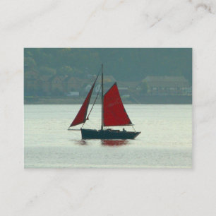 Carte De Visite Yacht à voile Vintage Cardiff Bay