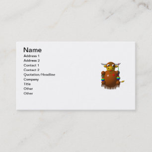 Carte De Visite Yak jouant avec des Yo-Yos