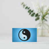 Carte De Visite yang bleu de yin de lueur (Debout devant)