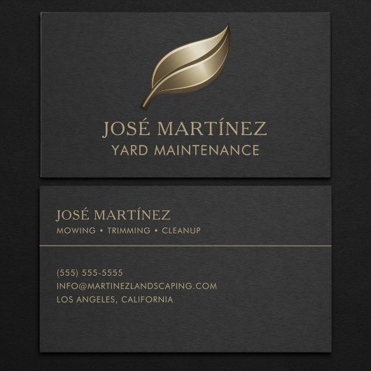 Carte De Visite Yard Maintenance Professional