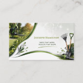 Carte De Visite Yard Work Gardner Lawn Care Business Card (Devant)