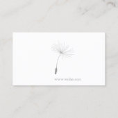 Carte De Visite ♥ YBee *Faites un voeu* Graines de Blowball. flora (Dos)