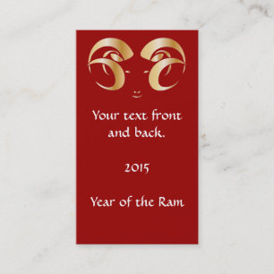 Carte De Visite Year of the Ram
