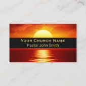 Carte De Visite Yellow Ball Reflection Church Pastor QR Code (Devant)