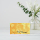 Carte De Visite Yellow Bokeh (Debout devant)