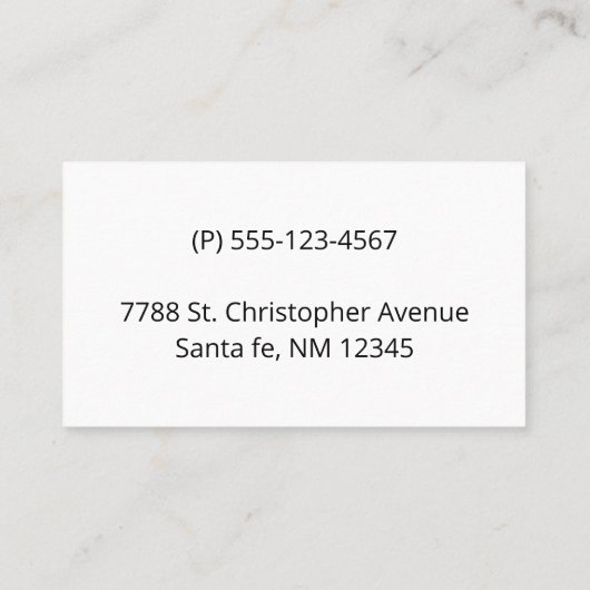 Carte De Visite Yellow cactus (Dos)