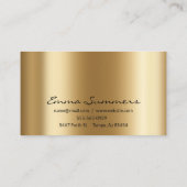 Carte De Visite Yellow Gold Eyebrow Parties scintillant Eyelash Ye (Dos)