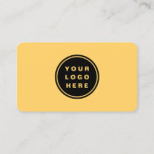 Carte De Visite Yellow Professional Logo QR Code  (Dos)