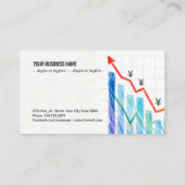 Carte De Visite Yen Currency Growth Chart (Dos)