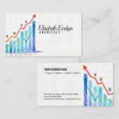Carte De Visite Yen Currency Growth Chart (Devant / Derrière)