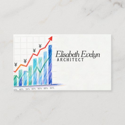 Carte De Visite Yen Currency Growth Chart (Devant)