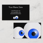 Carte De Visite Yeux bleus (Devant / Derrière)