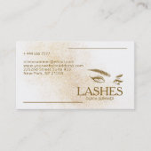 Carte De Visite Yeux Brown Et Lashes (Devant)