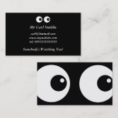 Carte De Visite Yeux de bande dessinée, (Devant / Derrière)
