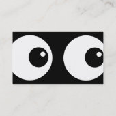 Carte De Visite Yeux de bande dessinée, (Dos)