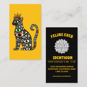 Carte De Visite Yeux de Chat Couronnés