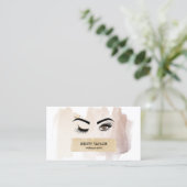 Carte De Visite yeux de wink modernes avec des cils longs (Debout devant)