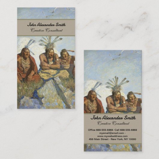 Carte De Visite Yeux noirs, bijoux, sans scrupules par N.C. Wyeth (Devant / Derrière)