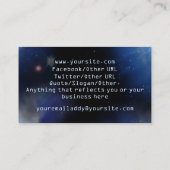 Carte De Visite Yin bleu cosmique Yang (Dos)