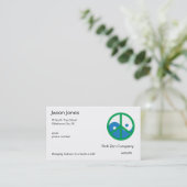 Carte De Visite Yin bleu et vert Yang (Debout devant)