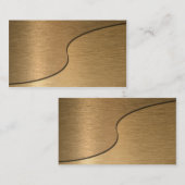 Carte De Visite Yin en bronze vide Yang (Devant / Derrière)