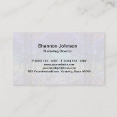 Carte De Visite Yin pourpre Yang avec le coeur de mandala (Dos)