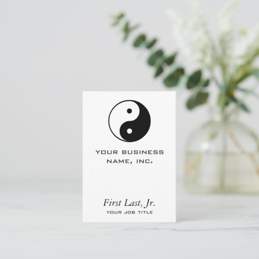 Carte De Visite Yin Yang (Debout devant)