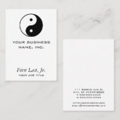 Carte De Visite Yin Yang (Devant / Derrière)