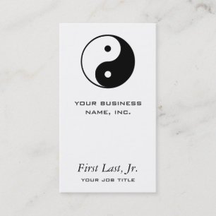 Carte De Visite Yin Yang