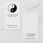 Carte De Visite Yin Yang (Devant / Derrière)