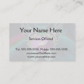 Carte De Visite Yin Yang, ailes d'ange et coeur (Dos)