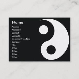 Carte De Visite Yin Yang - Chubby