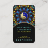 Carte De Visite Yin Yang Energy Healing Royal Blue Gold (Dos)