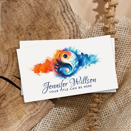 Carte De Visite Yin Yang - Équilibre céleste