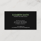 Carte De Visite Yin Yang - Équilibre de la nature (Dos)