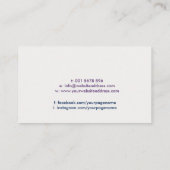 Carte De Visite Yin Yang - Équilibre des flux de couleurs (Dos)