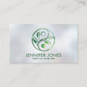 Carte De Visite Yin Yang - Équilibre naturel - marbre brillant (Devant)