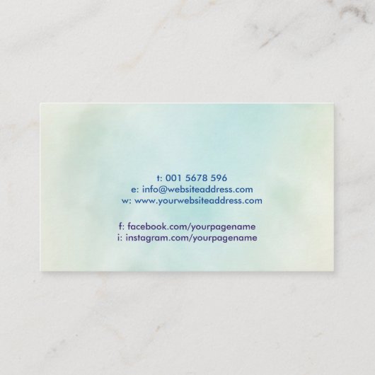 Carte De Visite Yin Yang - Flux Harmonieux (Dos)