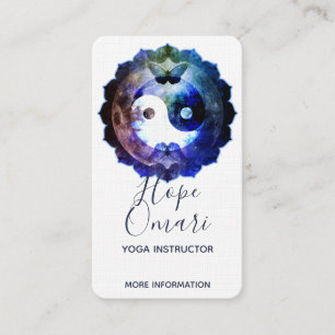 Carte De Visite Yin Yang Mystique, Spirituel Holistique