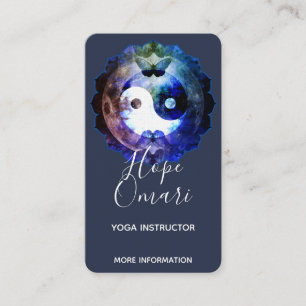 Carte De Visite Yin Yang Mystique, Spirituel Holistique