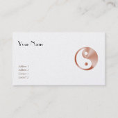 Carte De Visite Yin yang, or rose (Devant)