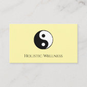 Carte De Visite Yin Yang QR code Holistic Healer Wellness (Devant)