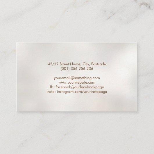 Carte De Visite Yin Yang Tree (Dos)