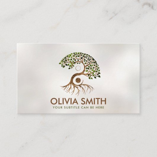 Carte De Visite Yin Yang Tree (Devant)